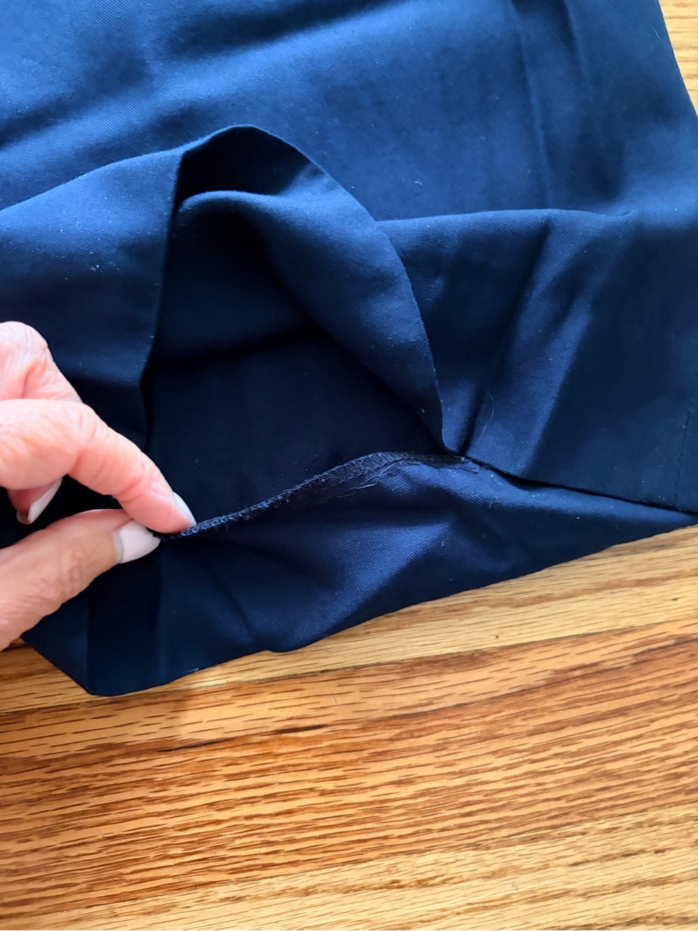 Madewell Harlow Navy Wide-Leg Pleated Dress Pants - Picture 12 of 12